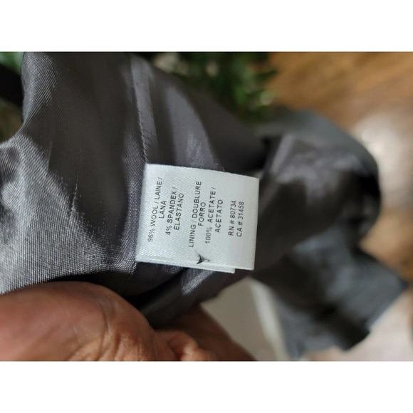 BCBGMAXAZRIA Women's Gray Wool and Spandex Knee Length Flare Skirt Size 08 - Picture 7 of 9